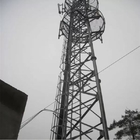 برج اتصالات صلب أنبوبي HDG شبكي للدعم الذاتي
