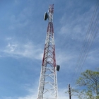 زاوية الاتصالات السلكية واللاسلكية 50 متر برج هوائي معدني Q420 مع سياج باليسيد