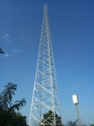 أربعة برج اتصالات ذاتي الدعم ذاتي الدعم من الصلب الزاوي للاتصالات السلكية واللاسلكية