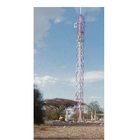 برج Q345 Q235 الصلب على السطح للاتصالات السلكية واللاسلكية المجلفن بالغمس الساخن