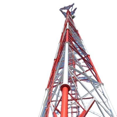 الاتصالات السلكية واللاسلكية المجلفنة 3 برج أنبوبي الصلب أرجل 15 م - 50 م