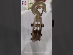 العين المستديرة نوع 3t الكابلات الكبيرة الكتل خطوط نقل الفولاذ أدوات الحبال