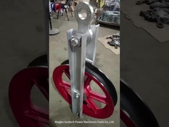 كتل التوتير بكرة نايلون أحادية العجلة لخط النقل