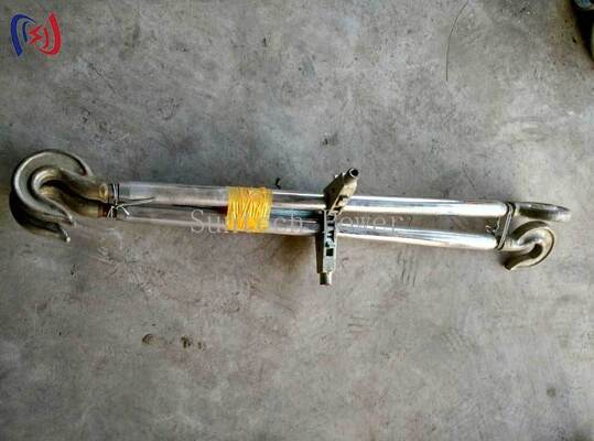 جودة  Heavy Duty Dual Hook Steel Turnbuckle for Precise Tensioning with 5-100KN Rated Load on Transmission Tower Guy Wires مصنع