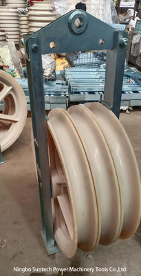 MC Nylon Wheels توتير كتل بكرة التوتير مع إطار فولاذي مجلفن