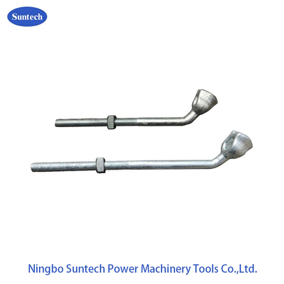 خط الطاقة العلوية الصلب المجلفن زاوية Eyebar Bolt