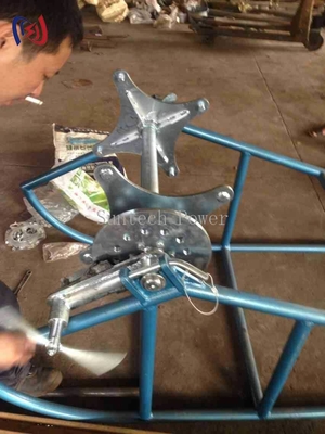 بكرة حبل وحامل، هيكل فولاذي شديد التحمل لإدارة الحبال الصناعية