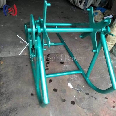 بكرة حبل وحامل، هيكل فولاذي شديد التحمل لإدارة الحبال الصناعية