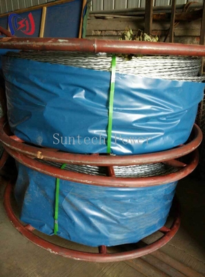 حبل فولاذي مضفر مضاد للالتواء عالي القوة للرفع والتركيب