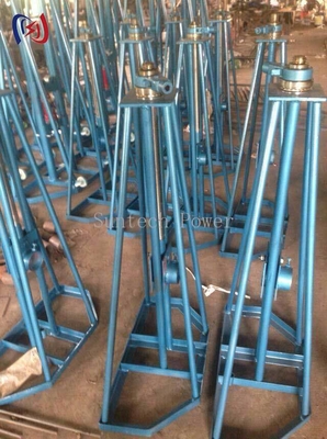 موقف لفائف الفولاذ الثقيلة لتركيب الكابلات 10-50KN