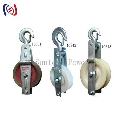 كتلة سحب سلك التأريض شديدة التحمل مع حمل مقدر 5 كيلو نيوتن - 150 كيلو نيوتن وحجم بكرات 660x560x100 ملم لبناء الشبكة