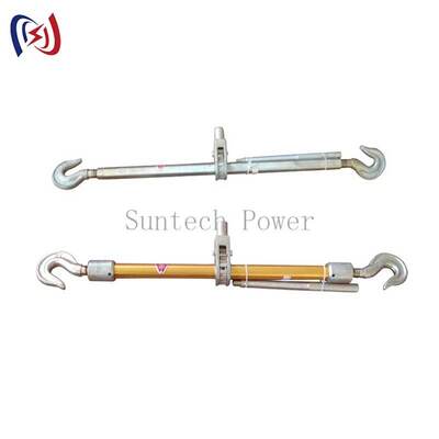 Lightweight Corrosion Resistant Dual Hook Aluminum Alloy Turnbuckle with 10-50KN Rated Load for Overhead Line Tensioning