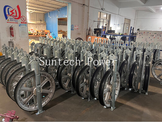 بكرة شد من السلسلة 822 شديدة التحمل مع بكرة نايلون MC لتركيب موصلات خطوط النقل ذات السعة العالية