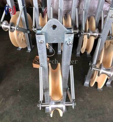 الكتل اللاصقة المهنية مع تصميم غير موصل لتركيب OPGW خال من الأضرار وقطر 508mm Sheave