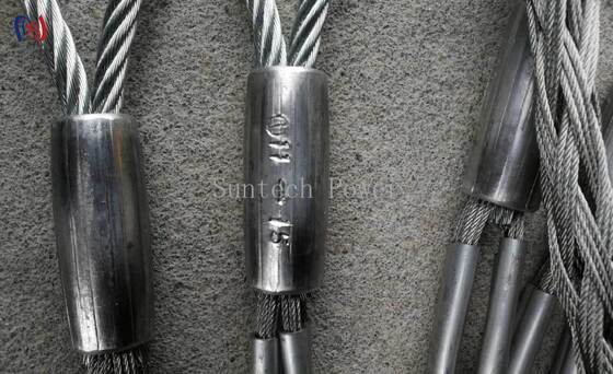 المفاصل المحترفة OPGW الشبكة الجوارب لسحب آمنة وخالية من الأضرار من 7-22mm قطر أسلاك الأسلاك الأرضية البصرية مع 10-25KN الحمل الاسمي وطول 1.4M