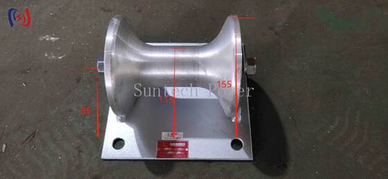 بكرة أرضية للكابلات احترافية بتصنيف حمولة 5KN مع حامل من الألومنيوم المصبوب لتركيب الكابلات تحت الأرض مقاس 150-160 مم