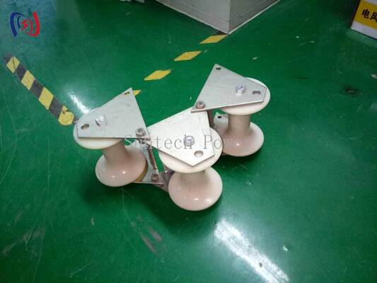 كابل محترف 10-20KN محمولة مقياسية رولر Pithead للكابلات 80-160mm مع تصميم مقاوم للتآكل