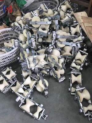 Double Sheave Block for OPGW Replacement | 2KN Lightweight Pulley for Transmission Line Maintenance