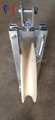 20-50KN OPGW بلوك السلاسل مع 660x110mm نايلون شيف وتصميم مستقيم من خلال لتركيب كابلات الألياف الضوئية