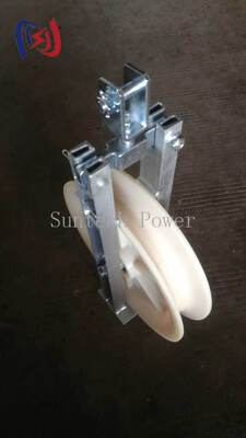 20-50KN OPGW بلوك السلاسل مع 660x110mm نايلون شيف وتصميم مستقيم من خلال لتركيب كابلات الألياف الضوئية