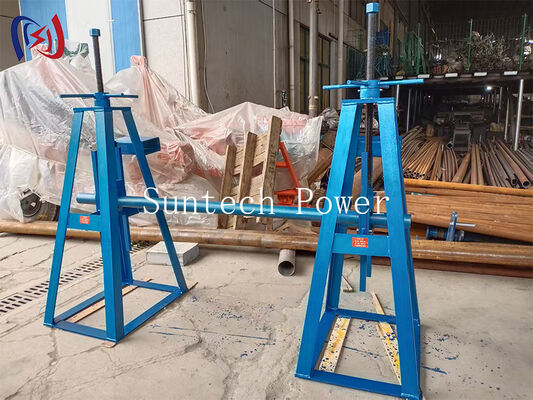 موقف لفائف بسيطة ثقيلة مع 10-50KN الحمل الاسمي و 450-1300mm ضبط الارتفاع لفواصل الكابلات