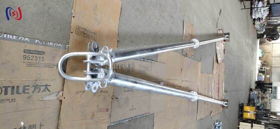 قطب جين أنبوبي على شكل A 120x7mm 6-13m أدوات الانتصاب البرجية المغطاة بالتآكل