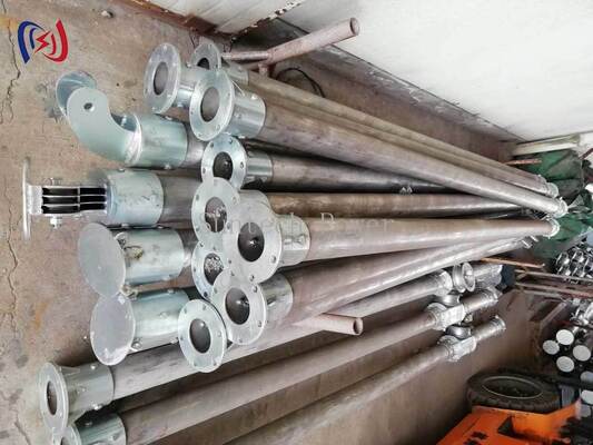 قطب جين أنبوبي على شكل A 120x7mm 6-13m أدوات الانتصاب البرجية المغطاة بالتآكل