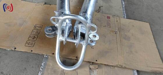 قطب جين أنبوبي على شكل A 120x7mm 6-13m أدوات الانتصاب البرجية المغطاة بالتآكل