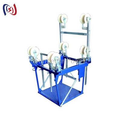 Four Bundle Conductor Inspection Trolley for EHV Overhead Line Repair with Aerospace-grade Aluminum Alloy Frame