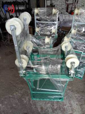 Four Bundle Conductor Inspection Trolley for EHV Overhead Line Repair with Aerospace-grade Aluminum Alloy Frame