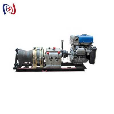 5T قوة الجر 9HP محرك البنزين محرك الشعاع القيادة القوة المروحة الكابل المروحة سحب لرفع الأثقال