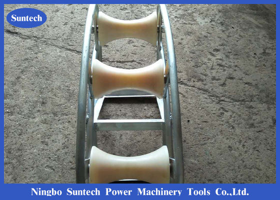 Pithead Telecom Cable Guide Roller 3 Block لمواد مانهول نايلون