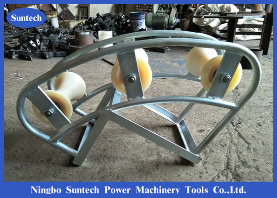 Pithead Telecom Cable Guide Roller 3 Block لمواد مانهول نايلون