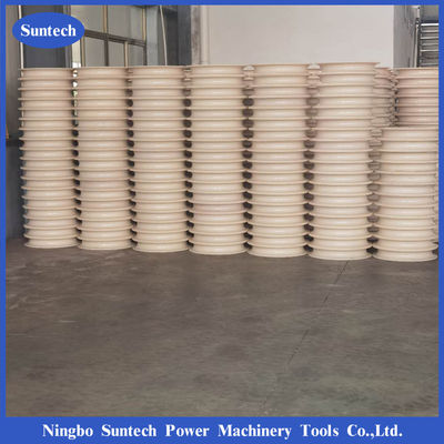 508x100mm MC نايلون بكرة عجلات موصل كتلة التوتير مع محامل