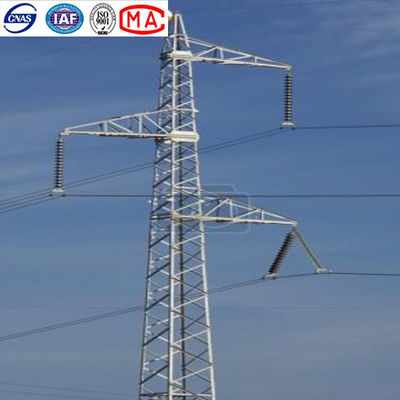 10-500kv HDG Angle Steel Tower لخط النقل