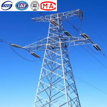 10-500kv HDG Angle Steel Tower لخط النقل