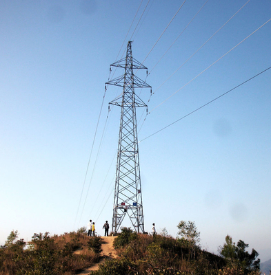 متعدد الأضلاع مخروطي 10kv إلى 750kv برج زاوية خط النقل