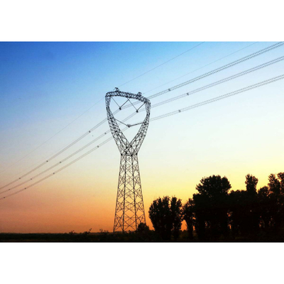 متعدد الأضلاع مخروطي 10kv إلى 750kv برج زاوية خط النقل