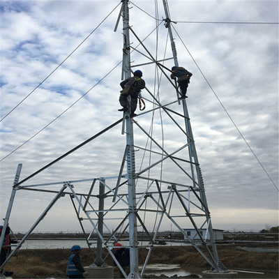 Anger Steel شعرية الصرح لنقل الطاقة الكهربائية 110kV 132kV
