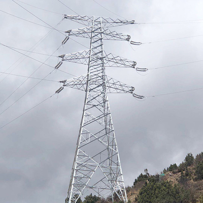 Anger Steel شعرية الصرح لنقل الطاقة الكهربائية 110kV 132kV