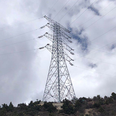 110kV 132kV الزاوي الصلب شعرية برج الخط العلوي