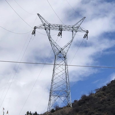 110kV 132kV الزاوي الصلب شعرية برج الخط العلوي