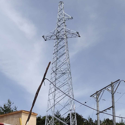 110kV 132kV 4 أرجل الزاوي الصلب برج النقل الخلوي