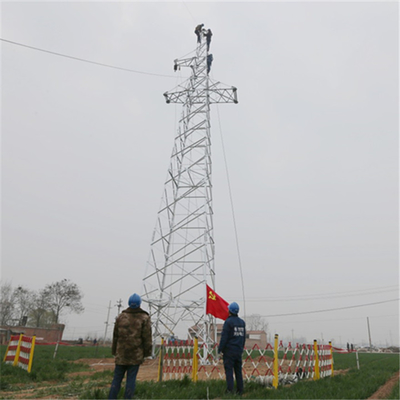 أبراج خط نقل 33KV الصلب HDG شعرية