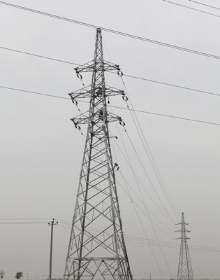 10-1000KV HDG زاوية الصلب مزدوجة الدائرة شعرية برج الإرسال