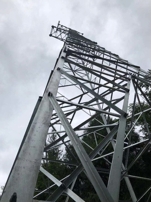 ASTM123 المجلفن 110KV توزيع الطاقة الصلب برج شبكي
