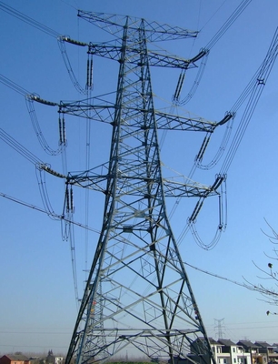 10-500KV HDG زاوية الصلب شعرية برج الإرسال