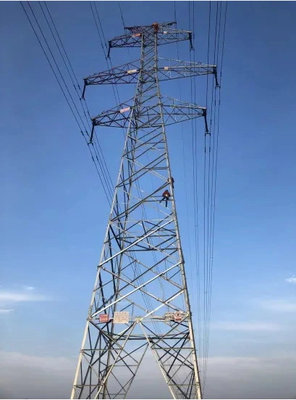 تراجع الساخنة المجلفن 500KV Q355 Q255 برج نقل الصلب