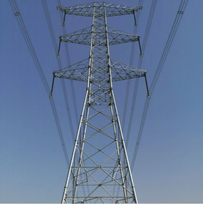 تراجع الساخنة المجلفن 500KV Q355 Q255 برج نقل الصلب