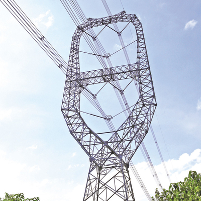 110KV 132KV المجلفن الملاك الصلب شعرية برج خط نقل